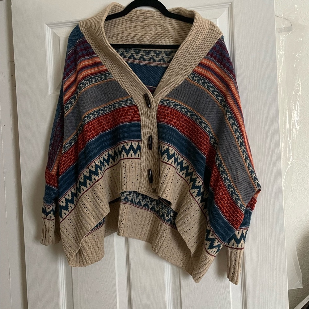 Oversized patterned sweater